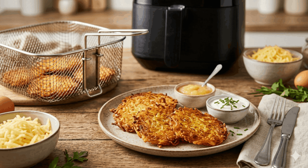 Heißluftfritteuse Rezept Kartoffelpuffer 2026